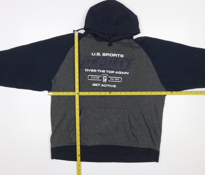 Womens UK Size XL vanVaan Grey Pullover Hoodie