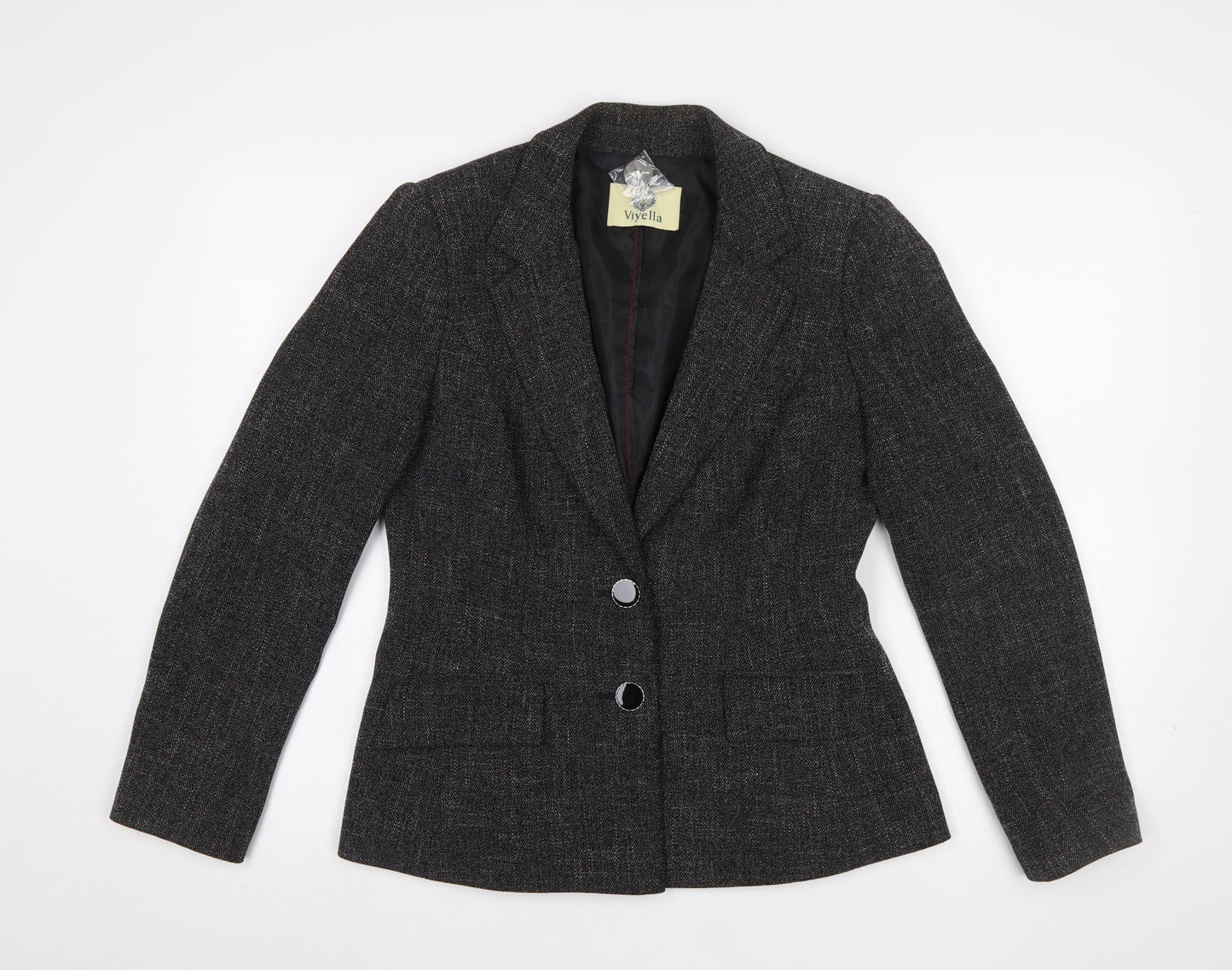 Womens UK Size 10 Viyella Regular Grey Blazer