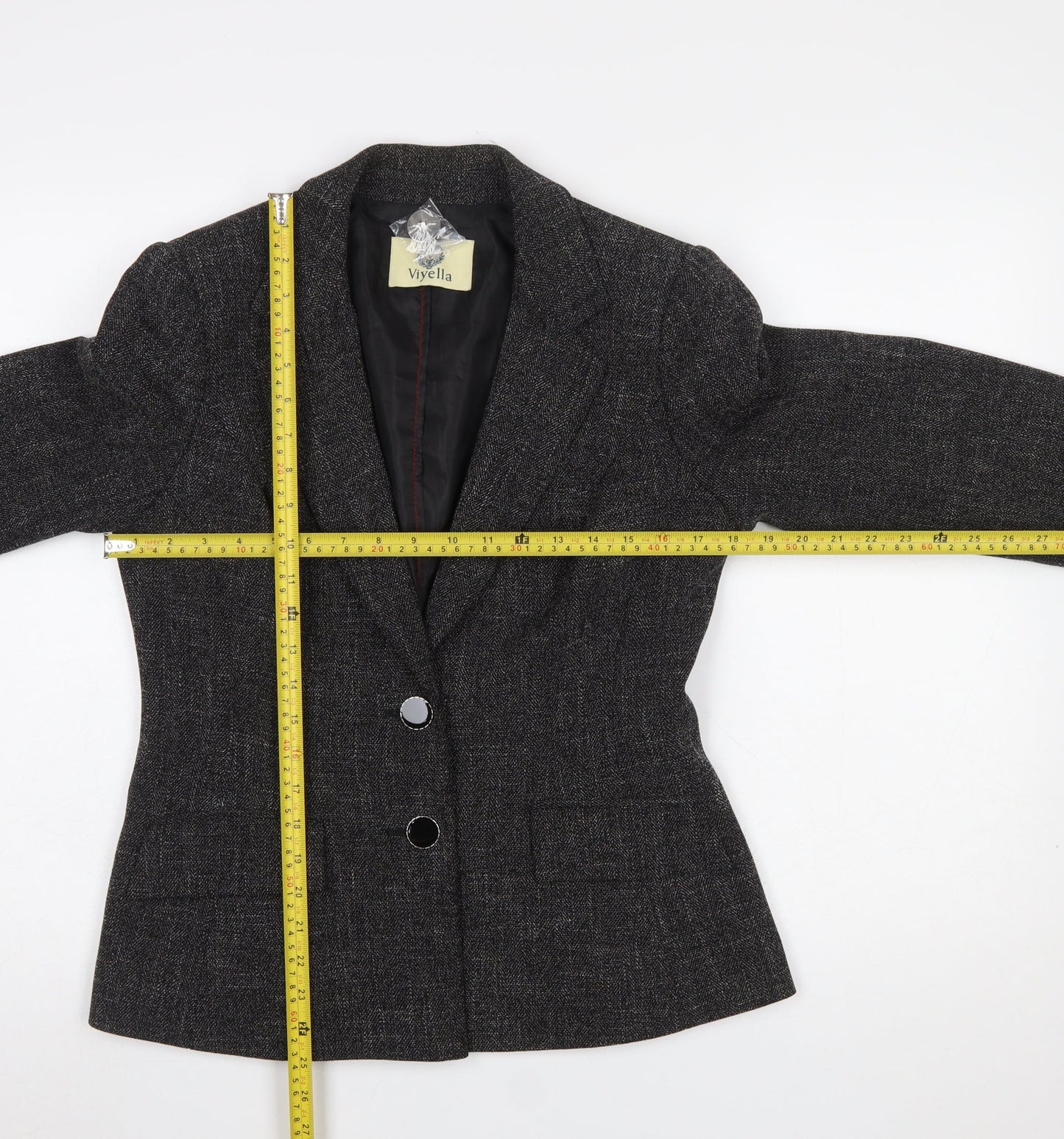 Womens UK Size 10 Viyella Regular Grey Blazer