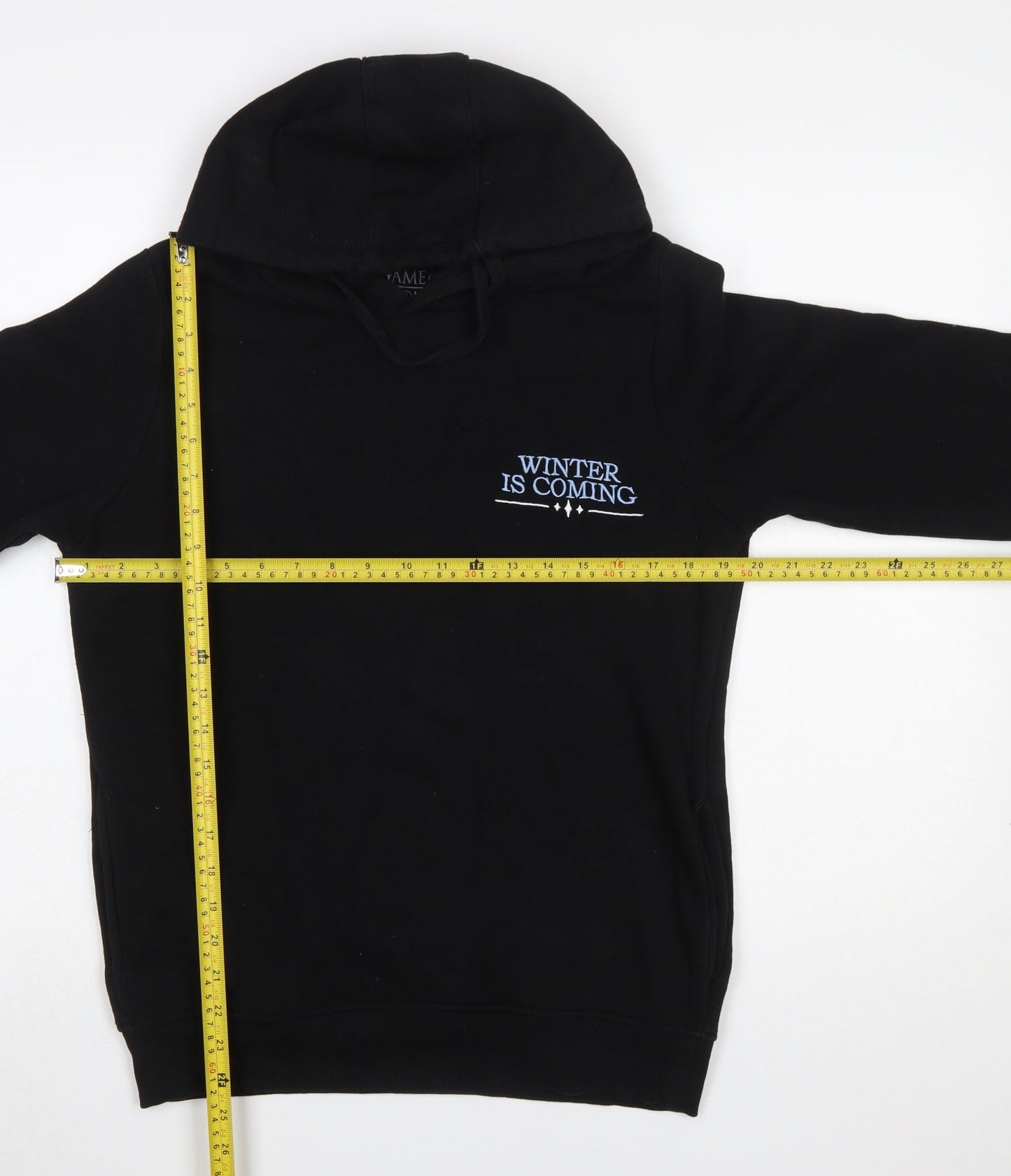 Mens UK Size S Game Of Thrones Black Pullover Hoodie