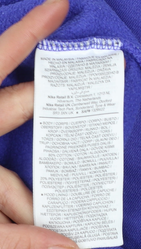 Womens UK Size S Nike Purple Pullover Hoodie