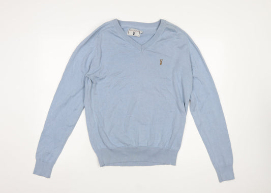 Mens UK Size L HAYWOOD Blue Pullover Jumper