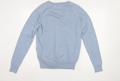 Mens UK Size L HAYWOOD Blue Pullover Jumper