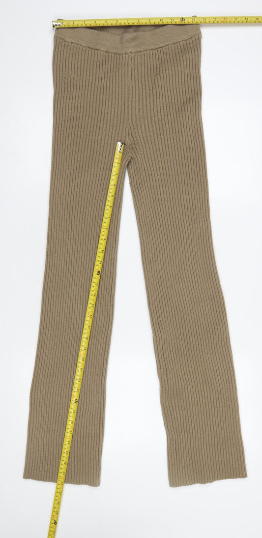 Womens UK Size S NA-KD  Leggings Beige Leggings