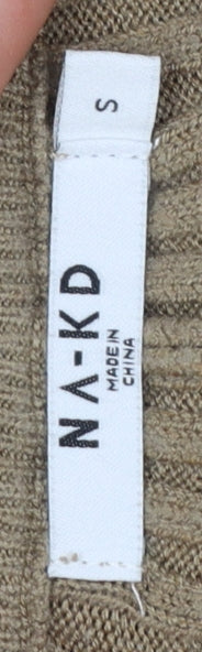 Womens UK Size S NA-KD  Leggings Beige Leggings