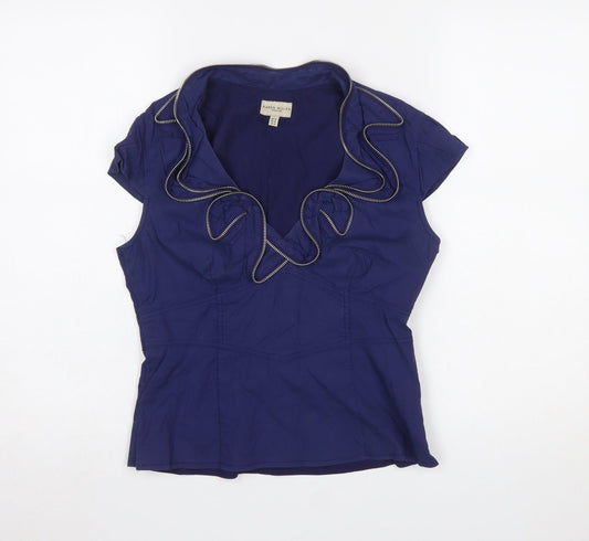 Womens UK Size 14 Karen Millen Blue Camisole Blouse