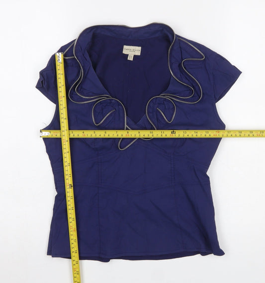 Womens UK Size 14 Karen Millen Blue Camisole Blouse