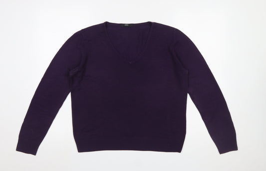 Womens UK Size 14 Marks and Spencer Purple Pullover Jumper