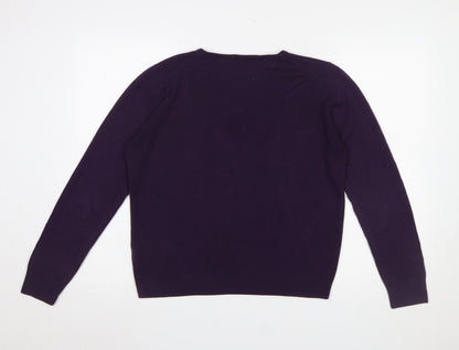 Womens UK Size 14 Marks and Spencer Purple Pullover Jumper