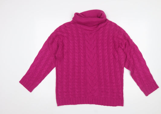 Womens UK Size 10 ELLIE B Pink Pullover Jumper