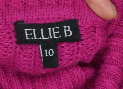 Womens UK Size 10 ELLIE B Pink Pullover Jumper