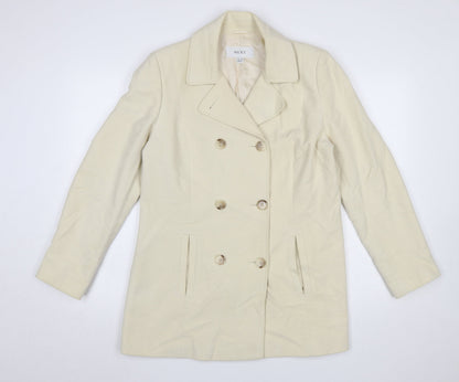 Womens UK Size 14 NEXT Beige Pea Coat