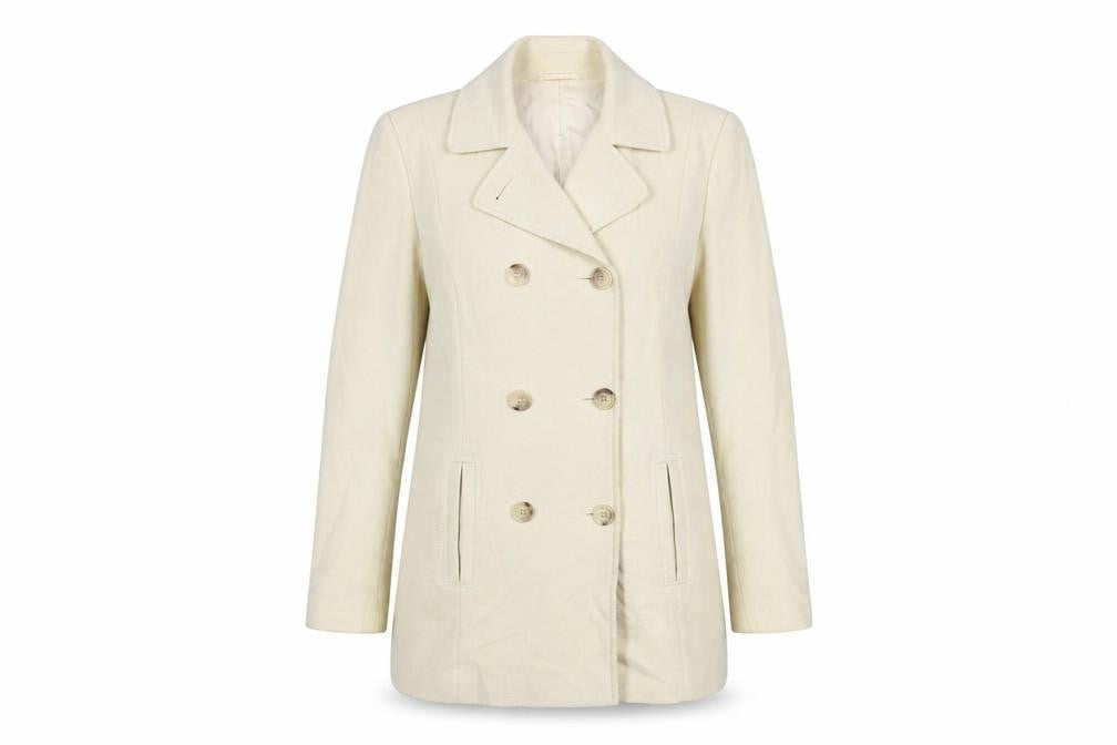 Womens UK Size 14 NEXT Beige Pea Coat