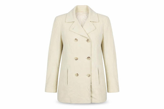Womens UK Size 14 NEXT Beige Pea Coat