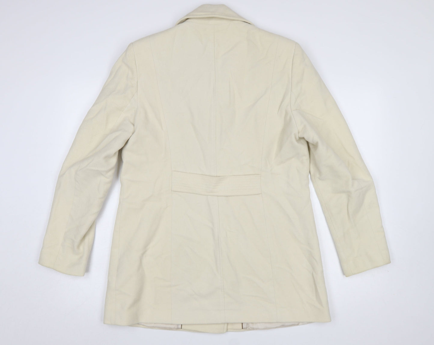 Womens UK Size 14 NEXT Beige Pea Coat