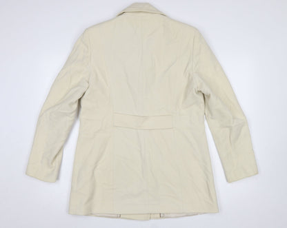 Womens UK Size 14 NEXT Beige Pea Coat