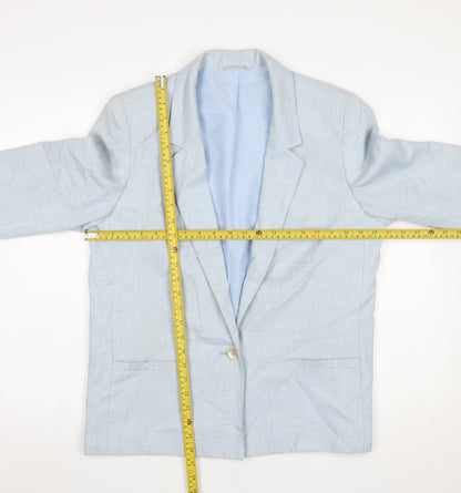 Womens UK Size 14 Marks and Spencer Regular Blue Blazer
