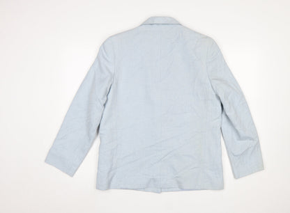 Womens UK Size 14 Marks and Spencer Regular Blue Blazer