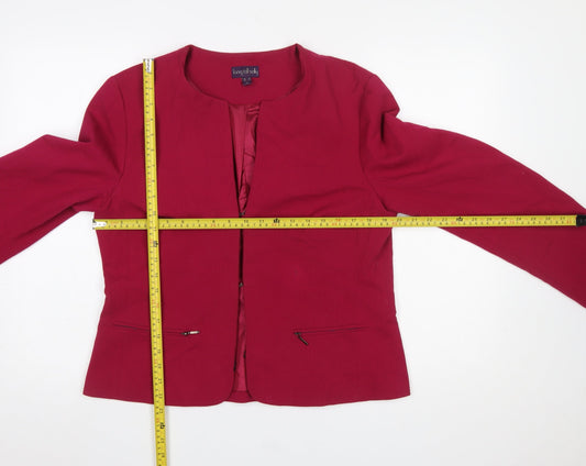 Womens UK Size 12 Long Tall Sally Tall Red Blazer