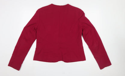 Womens UK Size 12 Long Tall Sally Tall Red Blazer