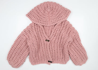 Womens UK Size S Missguided Pink Cardigan Jumper