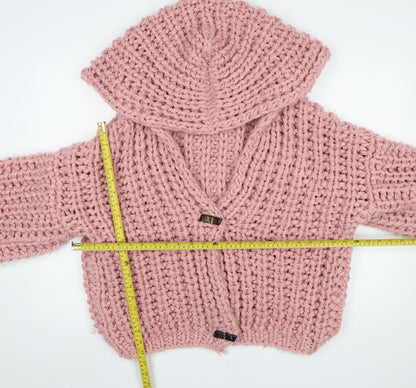 Womens UK Size S Missguided Pink Cardigan Jumper