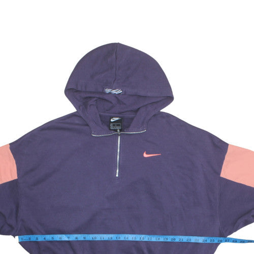 Womens UK Size XL Nike Purple Pullover Hoodie