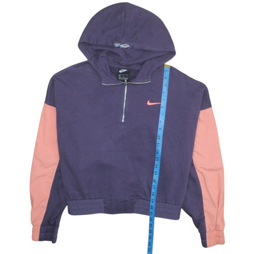 Womens UK Size XL Nike Purple Pullover Hoodie
