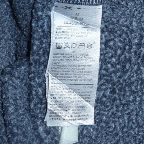 Mens UK Size M Gap Blue Pullover Hoodie