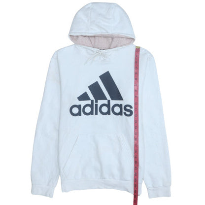 Womens UK Size M adidas White Pullover Hoodie