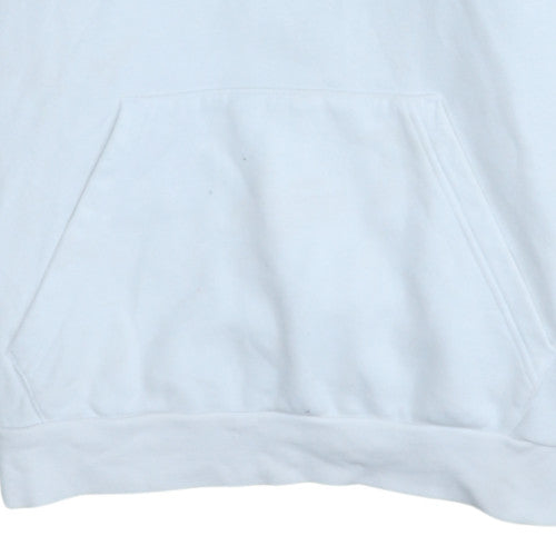 Womens UK Size M adidas White Pullover Hoodie