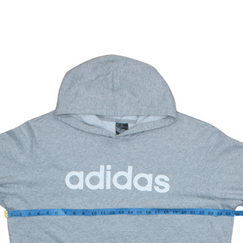 Womens UK Size M adidas Grey Pullover Hoodie