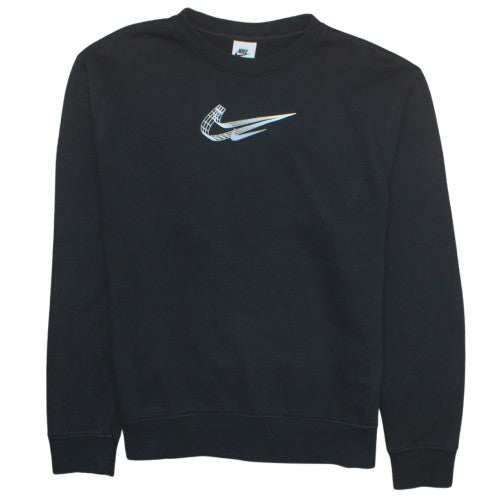 Womens UK Size M Nike Black Pullover Sweatshirt