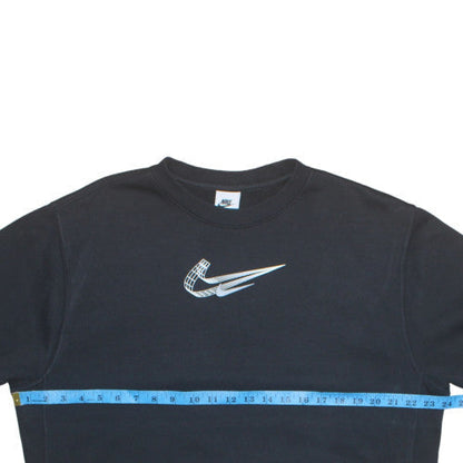 Womens UK Size M Nike Black Pullover Sweatshirt