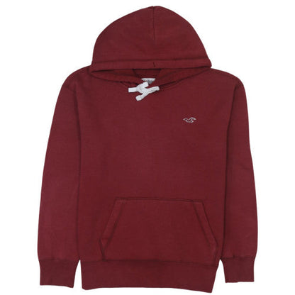 Mens UK Size S Hollister Red Pullover Hoodie