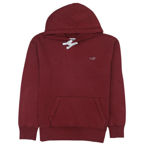 Mens UK Size S Hollister Red Pullover Hoodie