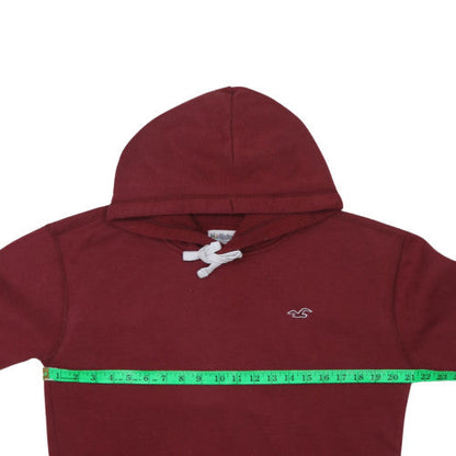 Mens UK Size S Hollister Red Pullover Hoodie