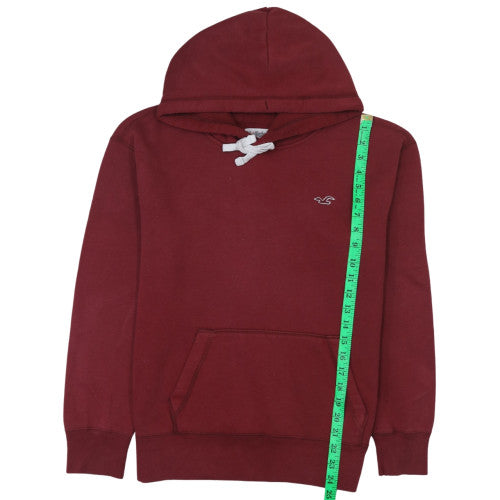 Mens UK Size S Hollister Red Pullover Hoodie