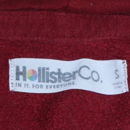 Mens UK Size S Hollister Red Pullover Hoodie