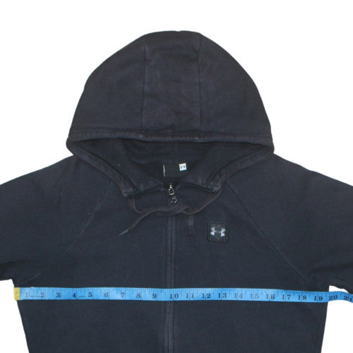 Womens UK Size S Under armour Black Full Zip Hoodie