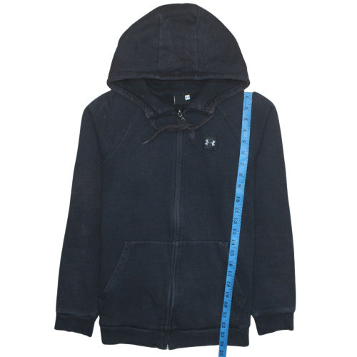 Womens UK Size S Under armour Black Full Zip Hoodie
