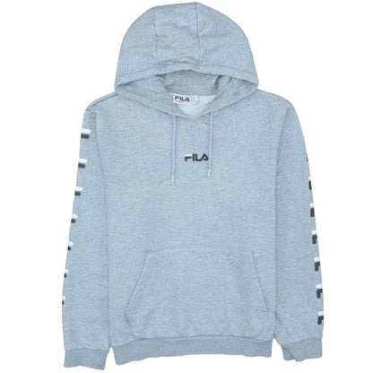Mens UK Size M FILA Grey Pullover Hoodie