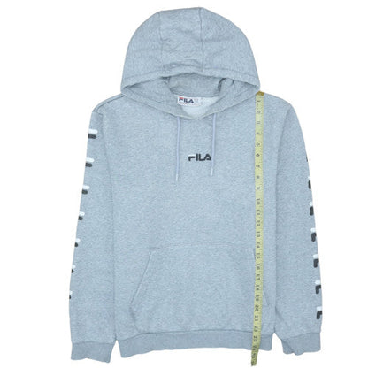 Mens UK Size M FILA Grey Pullover Hoodie
