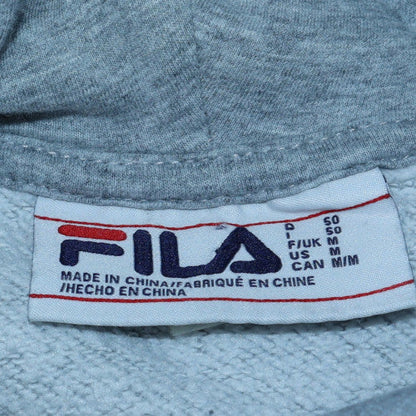 Mens UK Size M FILA Grey Pullover Hoodie