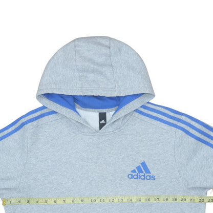 Mens UK Size 2XL adidas Grey Pullover Hoodie