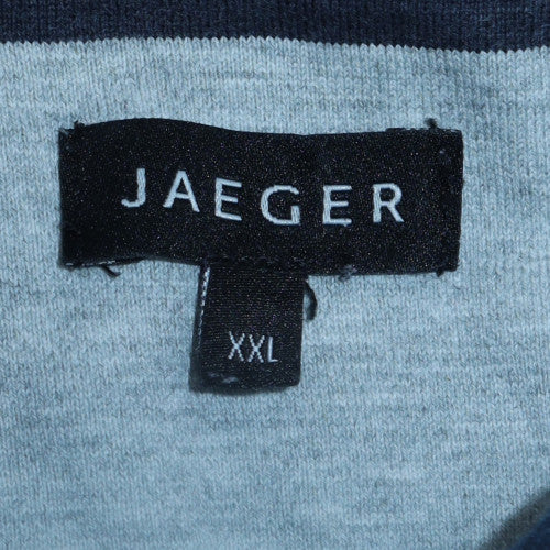 Mens UK Size 2XL Jaeger Blue Pullover Sweatshirt