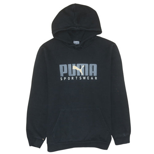 Mens UK Size M PUMA Black Pullover Hoodie