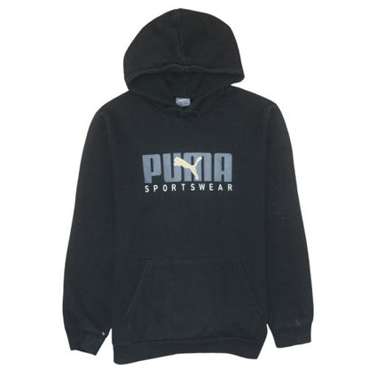 Mens UK Size M PUMA Black Pullover Hoodie