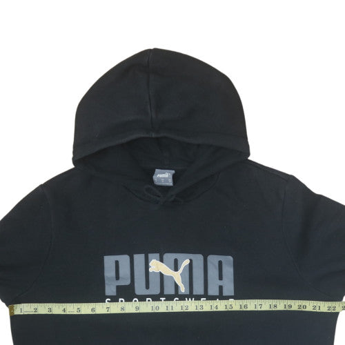 Mens UK Size M PUMA Black Pullover Hoodie
