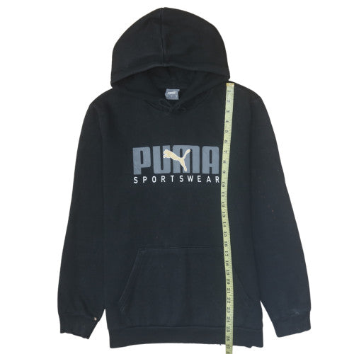 Mens UK Size M PUMA Black Pullover Hoodie